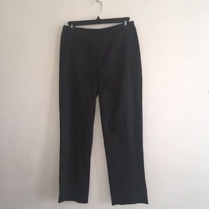 Black Sateen Capri Pant